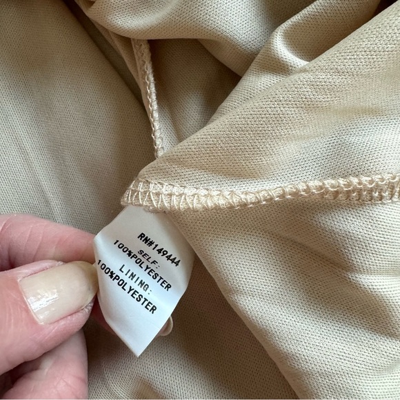 Sirenlily Mesh Fit and Flare Knee Lenght Dress Natural Floral Print Size M - Picture 11 of 11